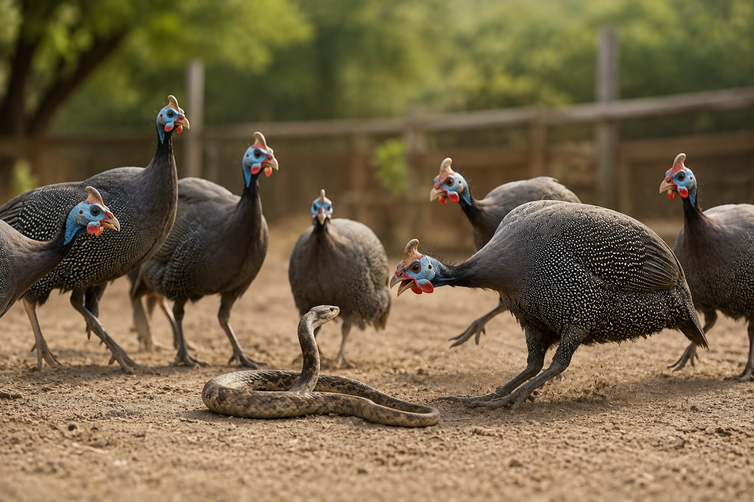 GUINEA FOWL: THE NOISY FARM GUARDIAN THAT KEEPS SNAKES AWAY